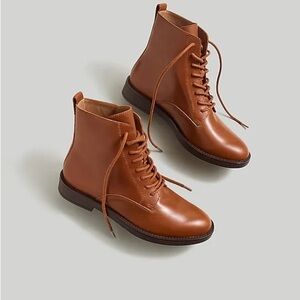 Madewell The Evelyn Lace-Up Ankle Boot NN029